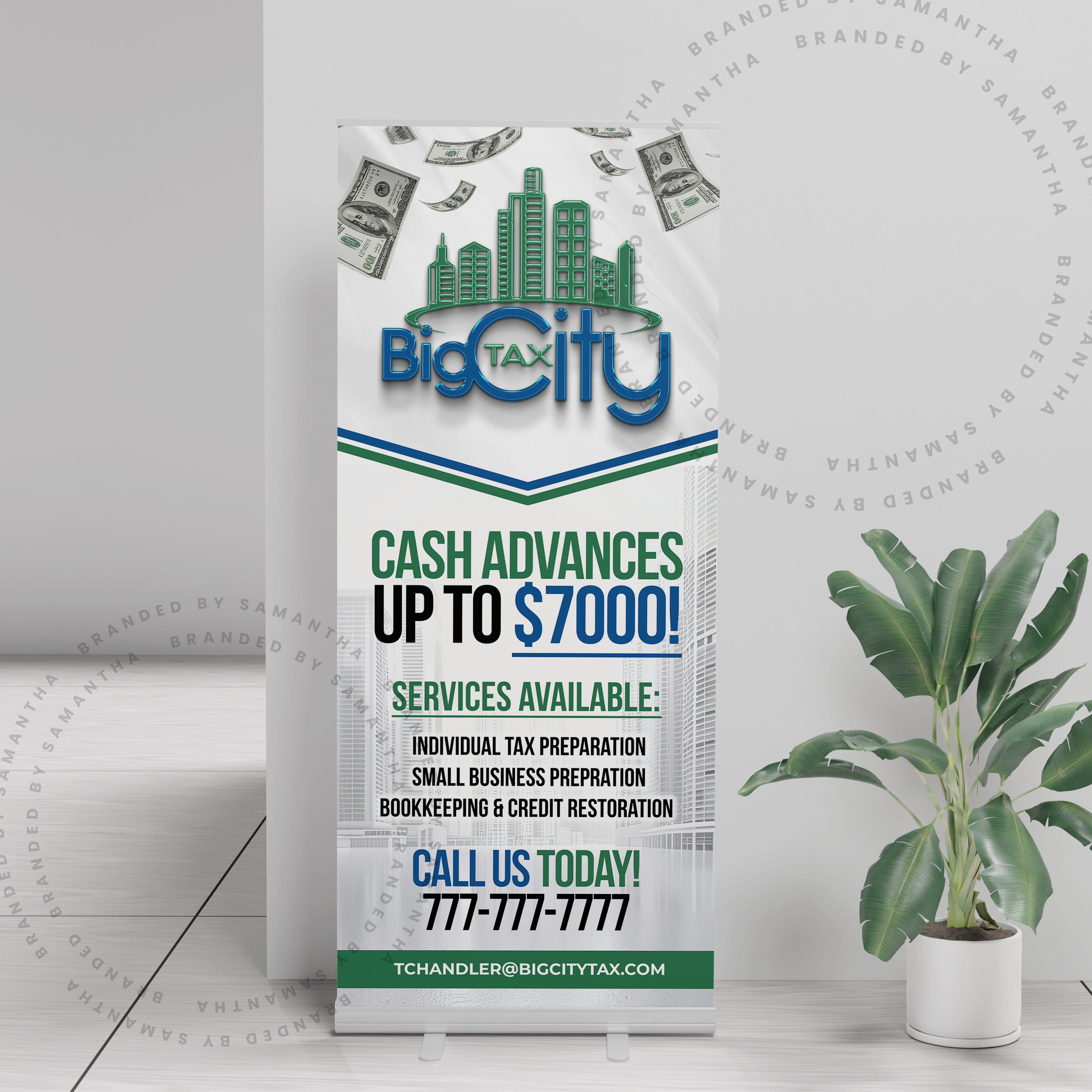 Tax Pro Retractable Banner Design