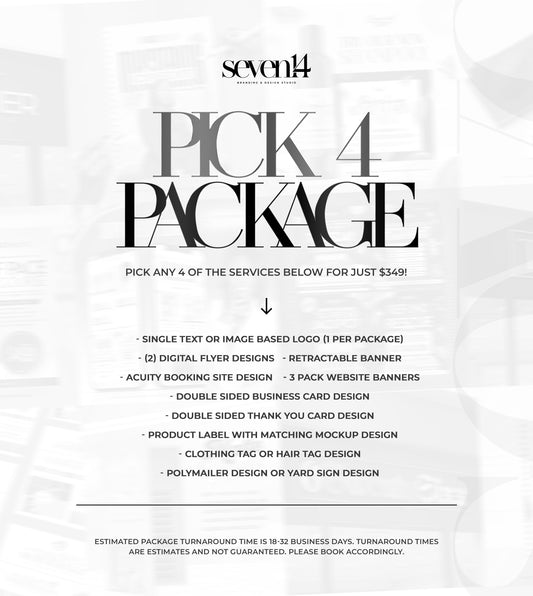 Pick Four Package (LIMITED TIME)