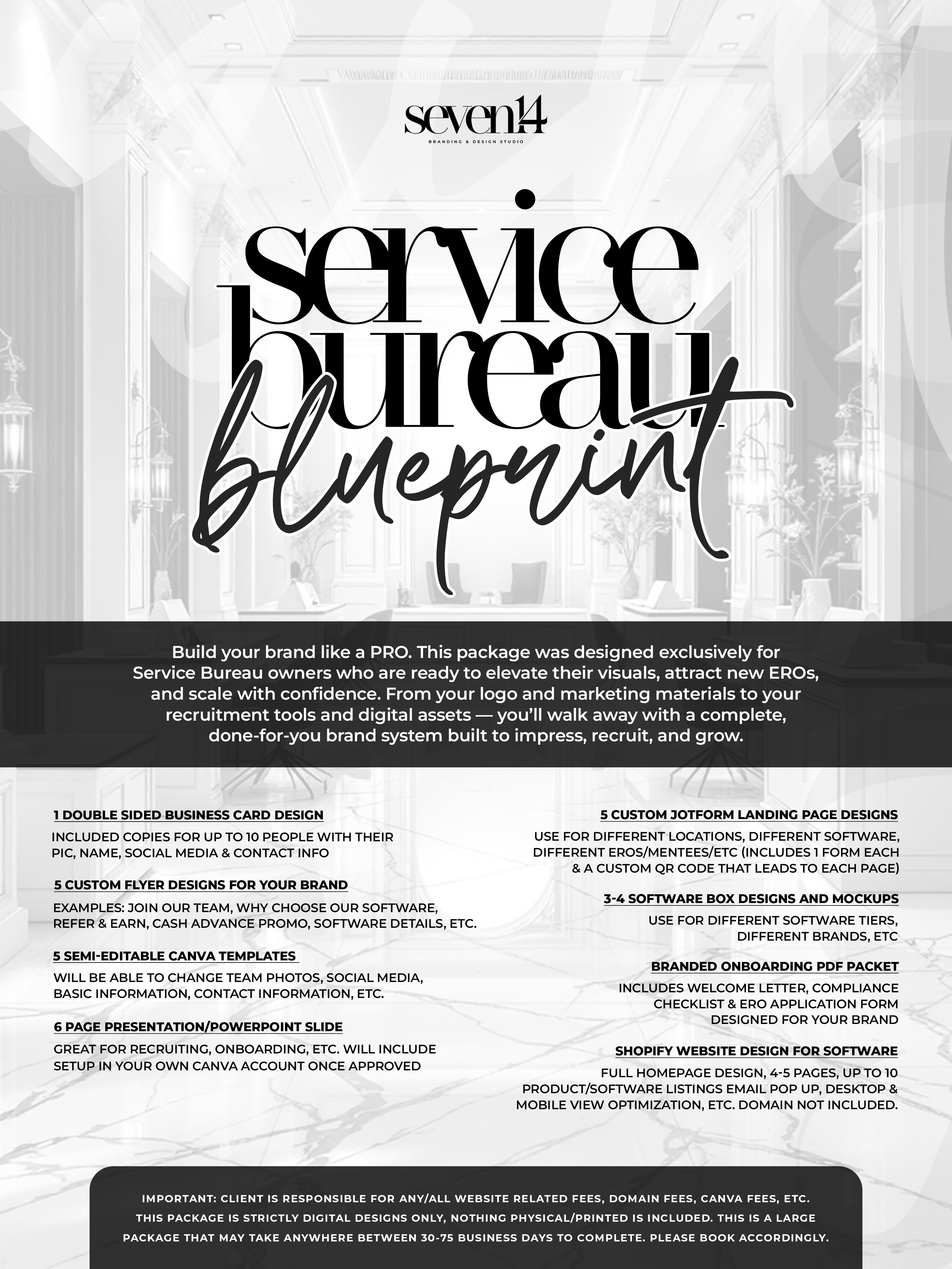 Service Bureau Blueprint