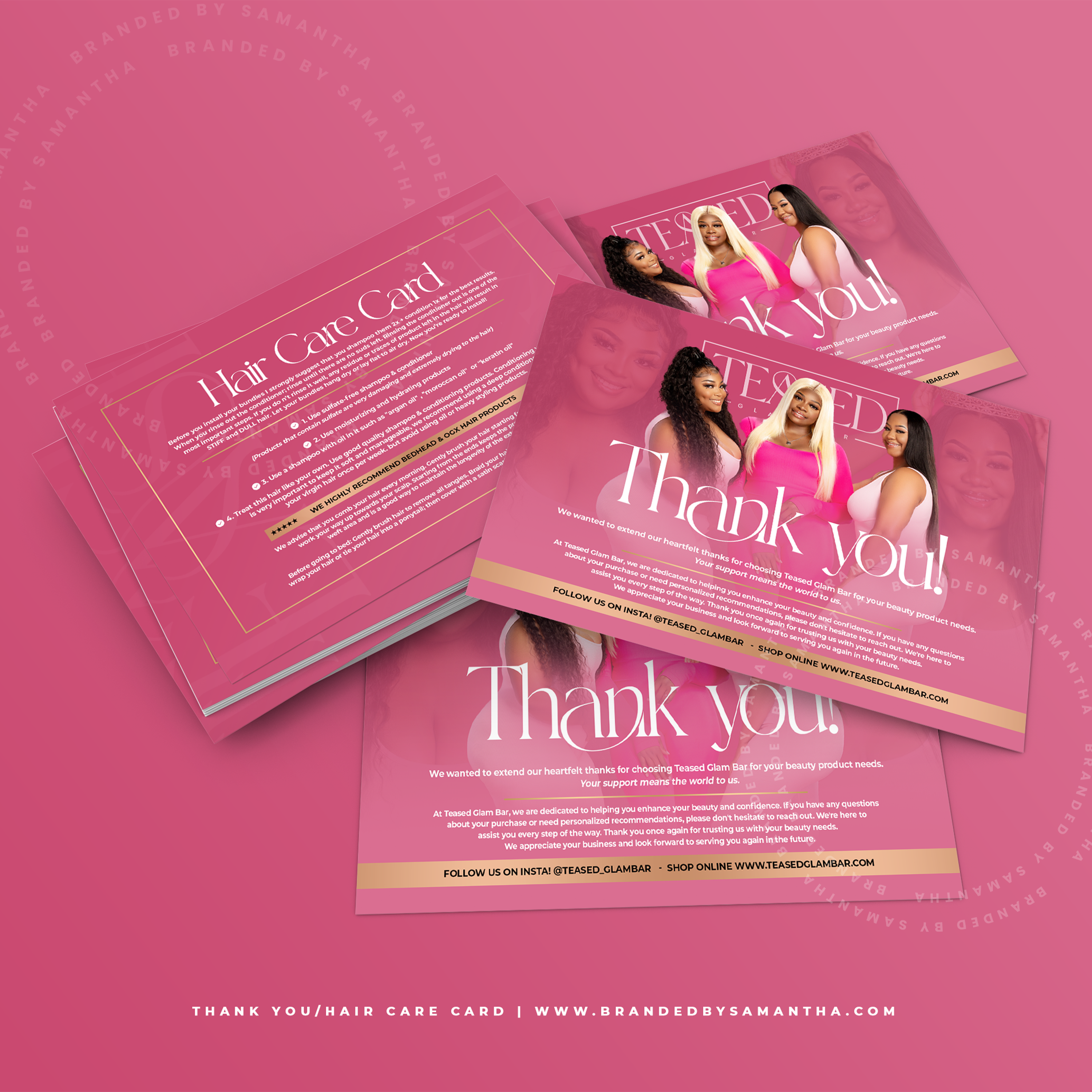 Thank You Card Design