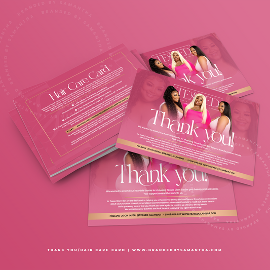 Thank You Card Design